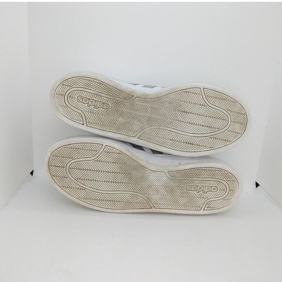 Adidas Cloudfoam Advantage Womens Pre-owned White/Silver Sneakers - sz. 9 - Picture 5 of 6